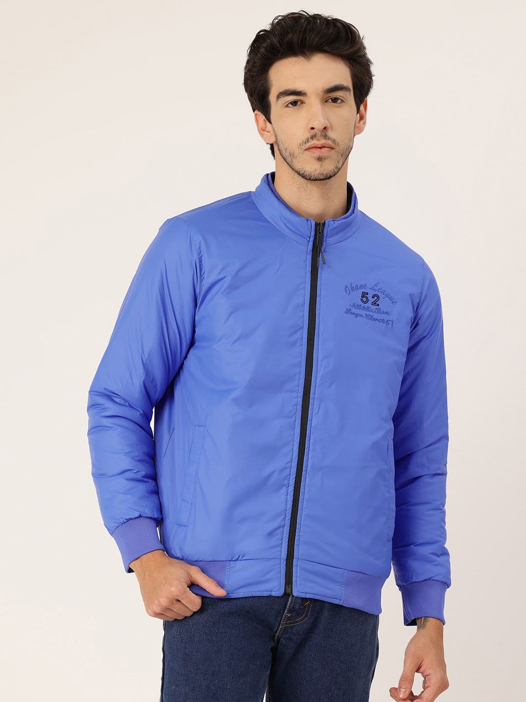 Okane Mock Collar Reversible Bomber Jacket - view 1