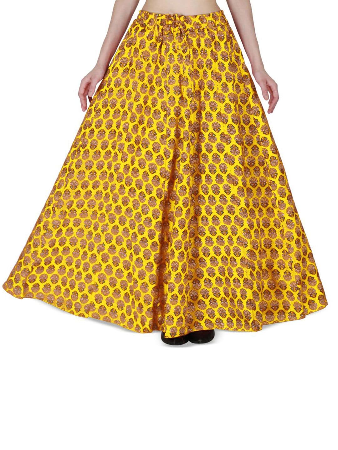 Sttoffa Women Pure Cotton Printed Flared Skirt - view 1