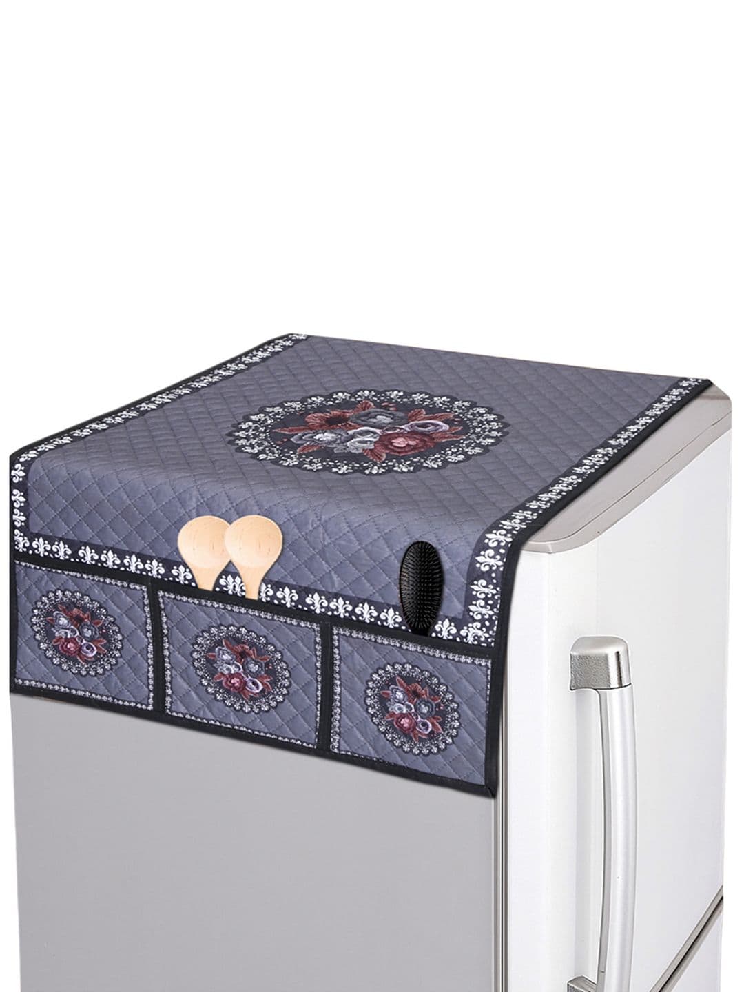 CROSMO Grey Quilted Fridge Top Cover - view 1