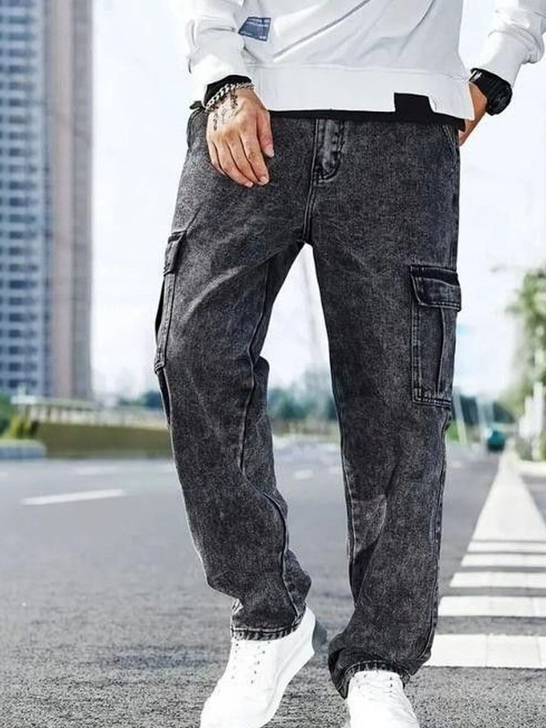 Niffar Fashion Men High-Rise Light Fade Stretchable Jeans - view 1