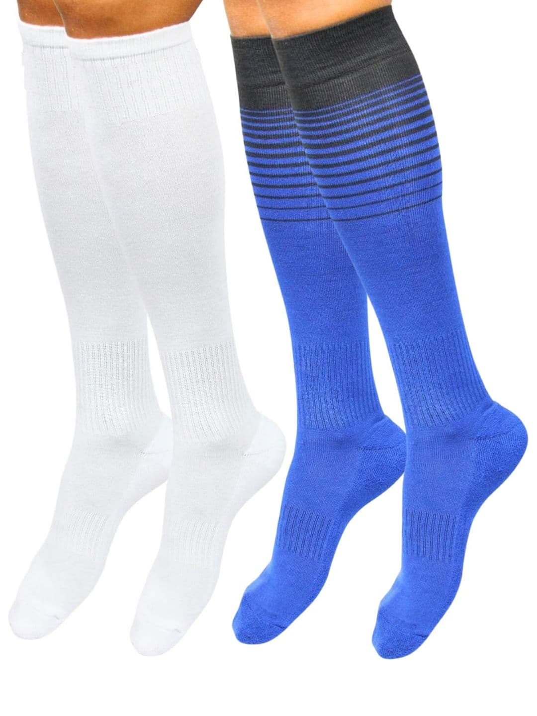 NESKA MODA Unisex Set of 2 Knee Length Cotton Socks - view 1