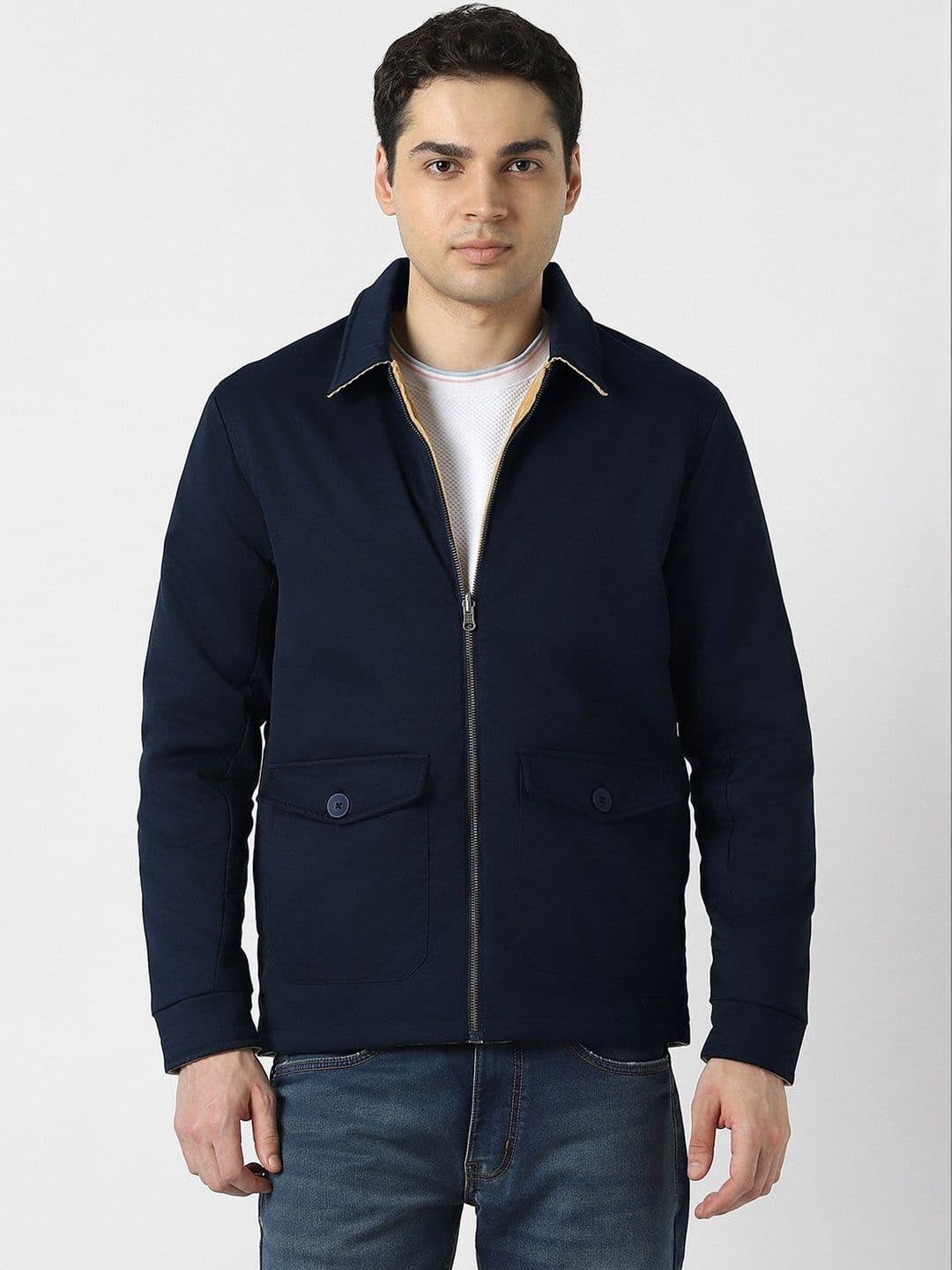 Peter England Casuals Men Open Front Jacket - view 1