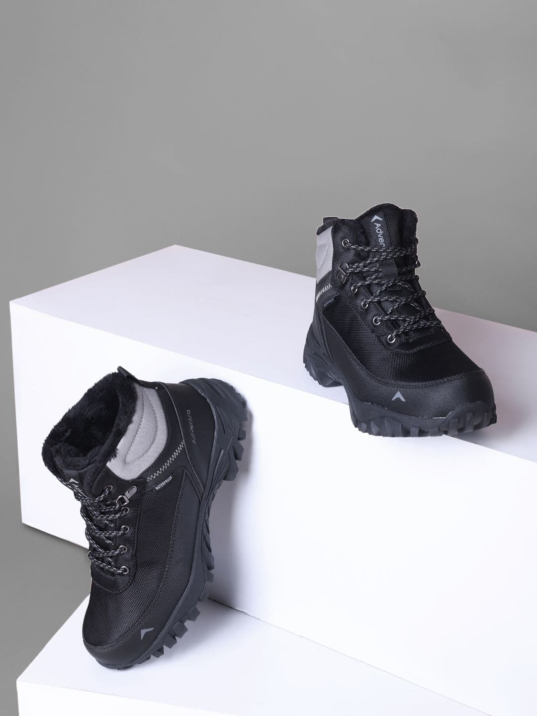 Adventra Sports Men Mid-Ankle Outdoor Trekking Warm & Waterproof Mountain Hiking Boots - view 1