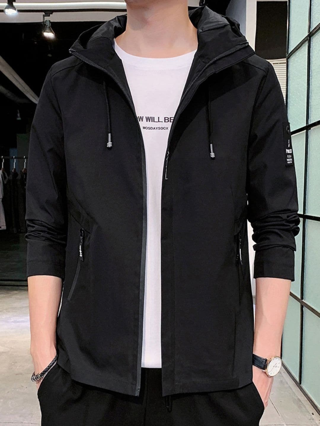 StyleCast Men Open Front Jacket - view 1