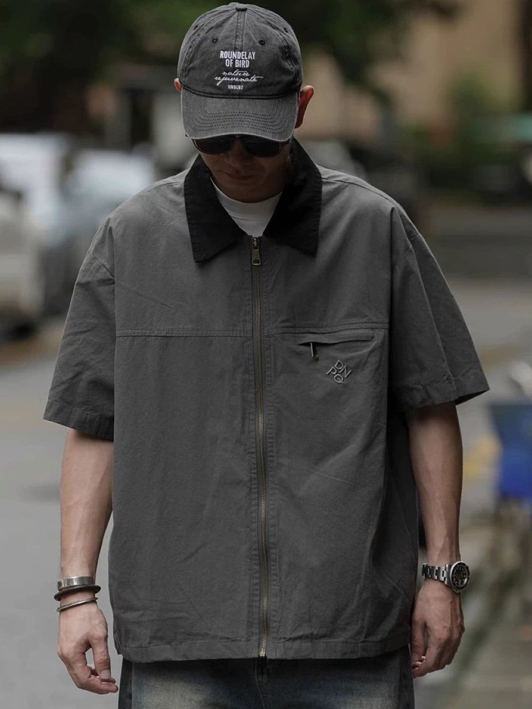 StyleCast Men Typography Open Front Jacket - view 1