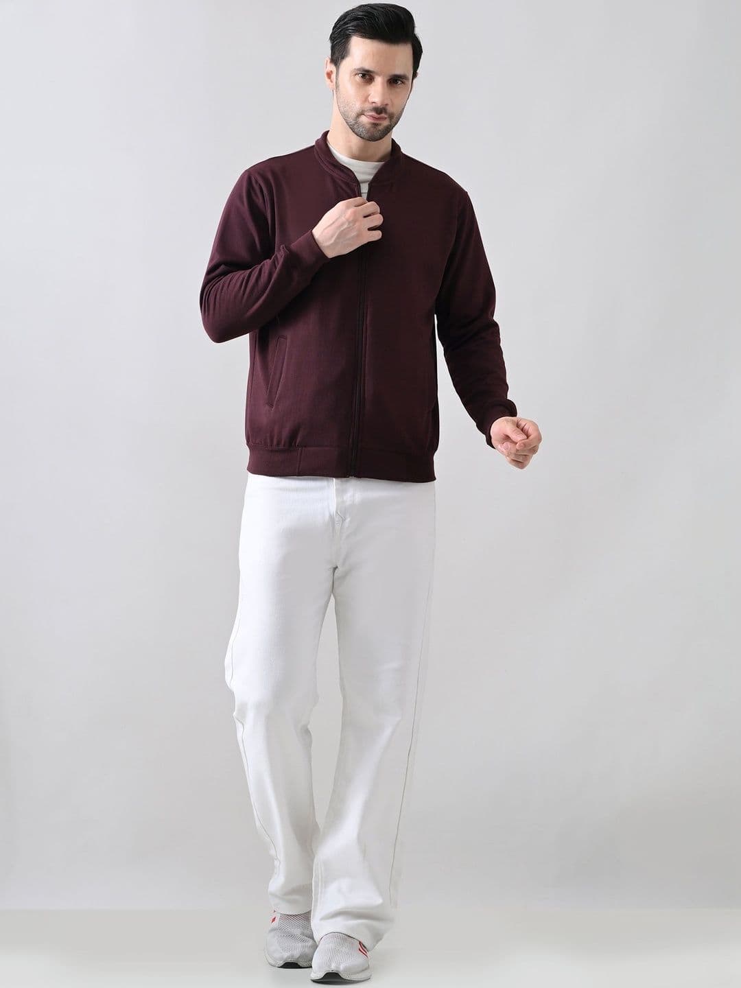 BAESD Men Fleece Lightweight Bomber Jacket - view 1