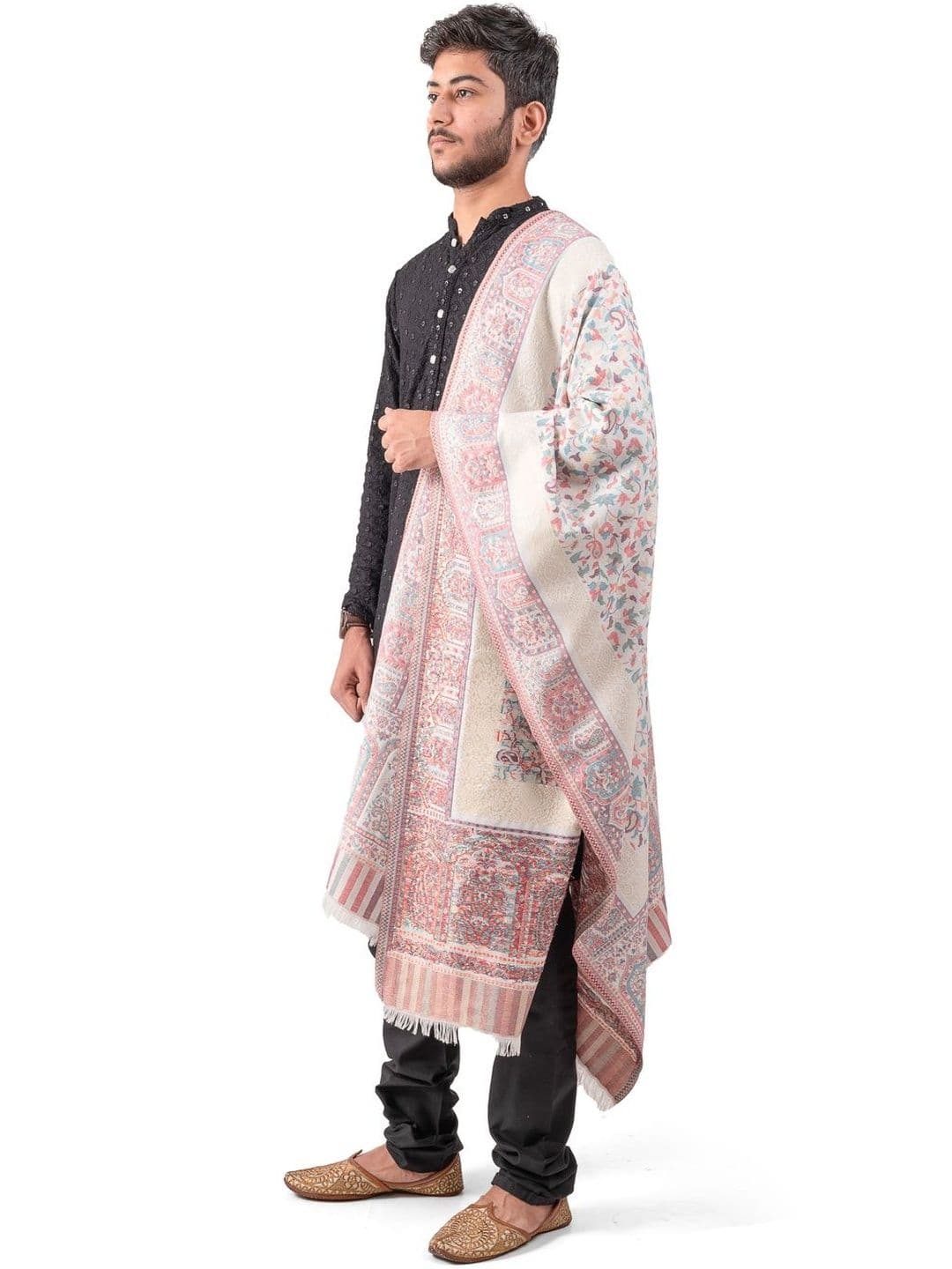 Naureen Men Woven Design Stole - view 1