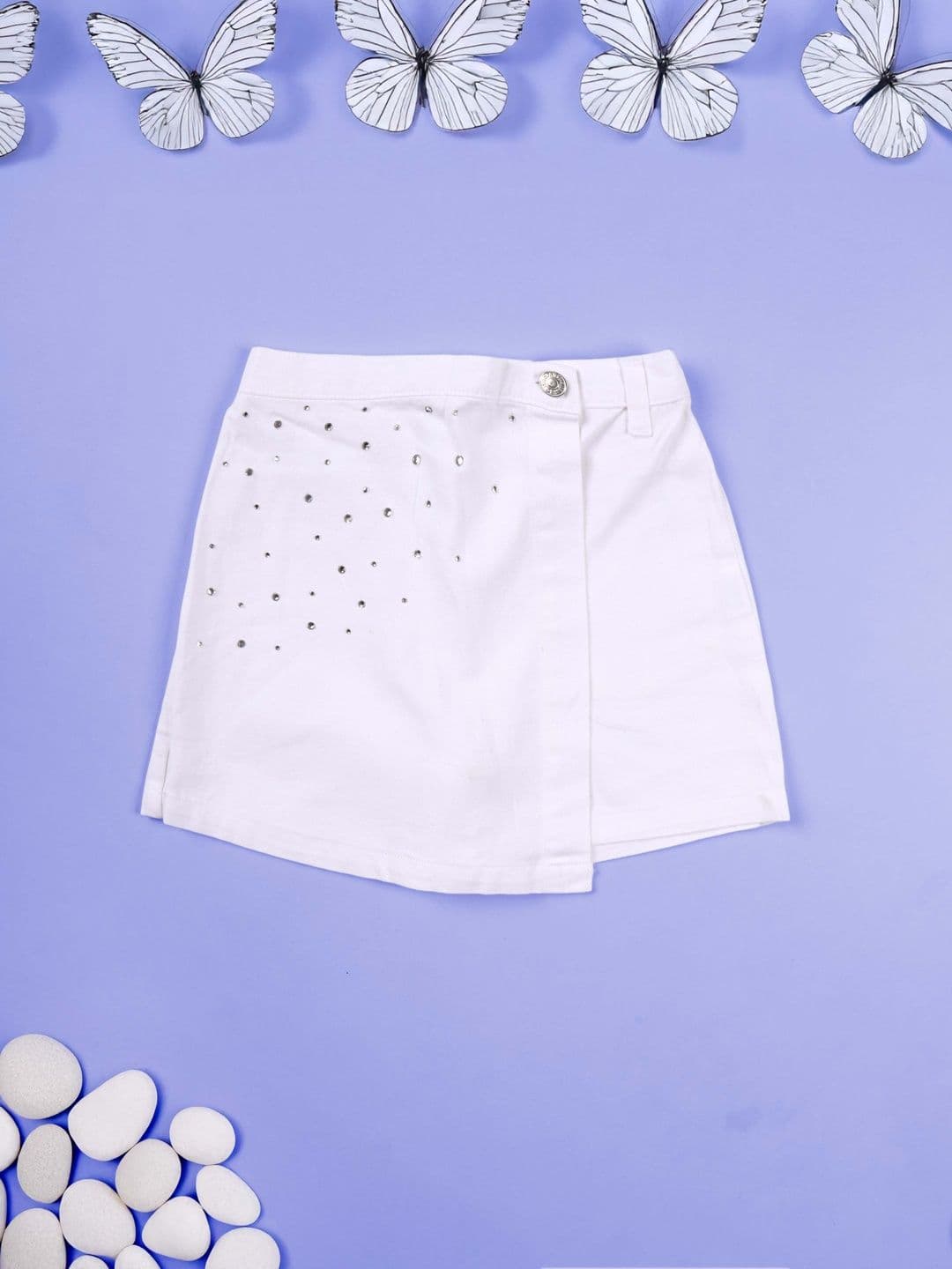 KiddoPanti Embellished Cotton Above Knee Skorts Skirts - view 1