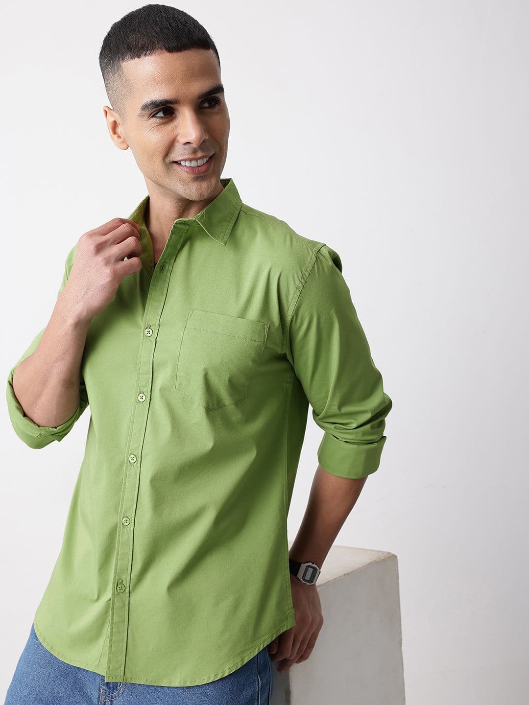Mast & Harbour Pure Cotton Casual Shirt - view 1