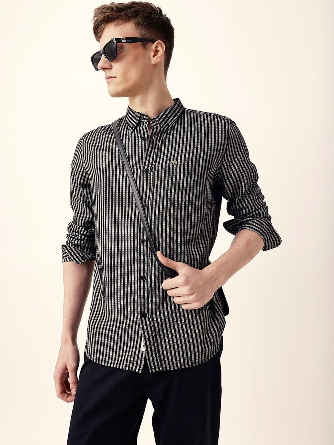 THE BEAR HOUSE Men Slim Fit Striped Casual Shirt - view 1