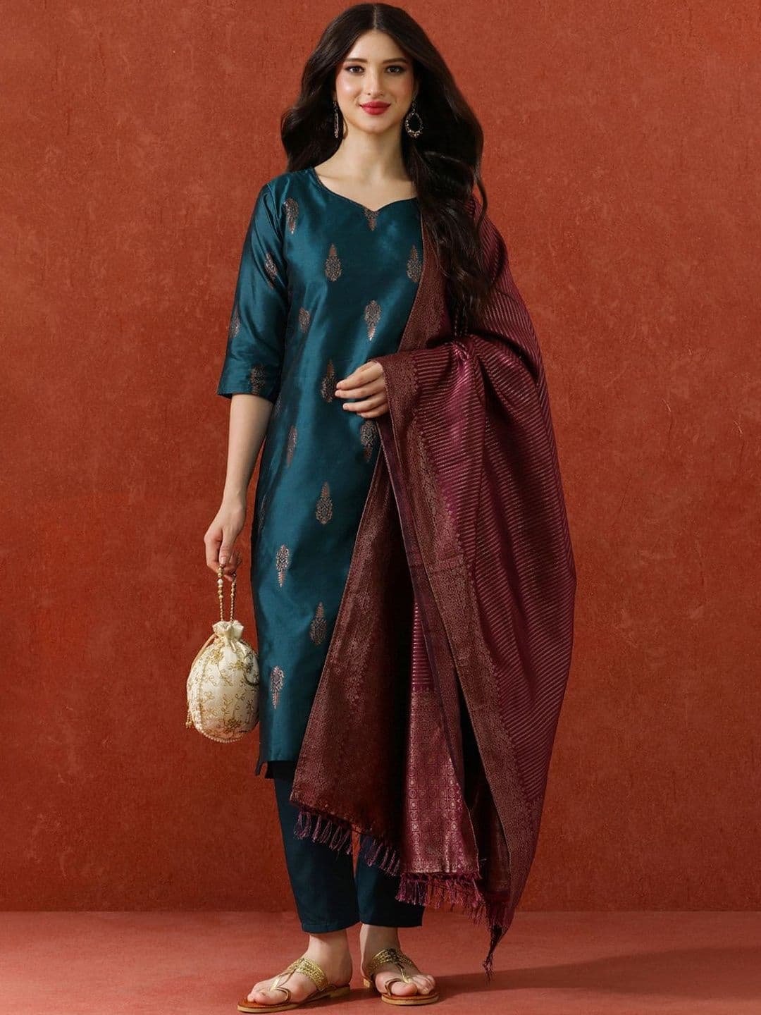 Siya Fashion Women Ethnic Motifs Regular Kurta with Trousers & With Dupatta - view 1