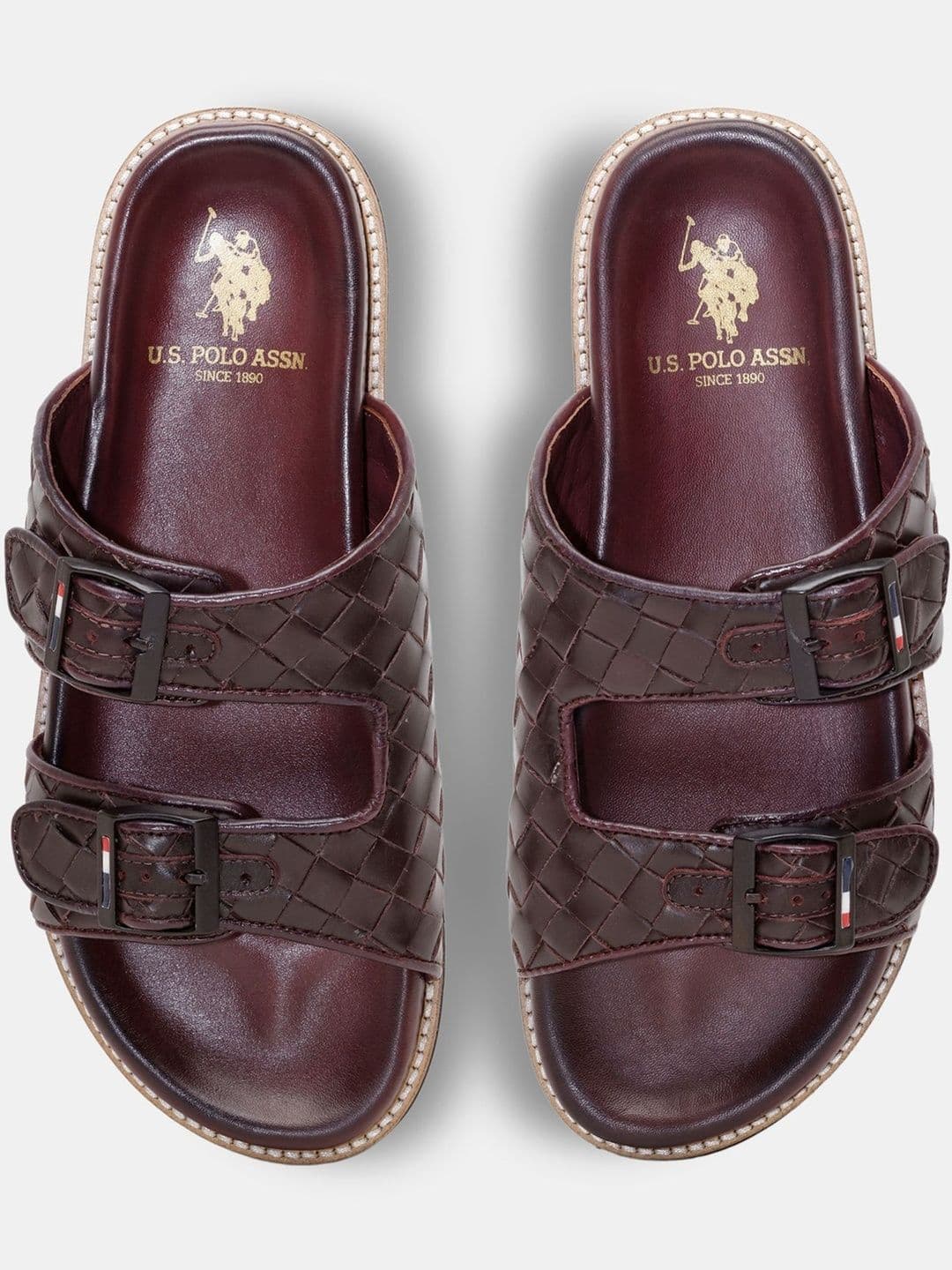 U.S. Polo Assn. Men Leather Comfort Sandals - view 1