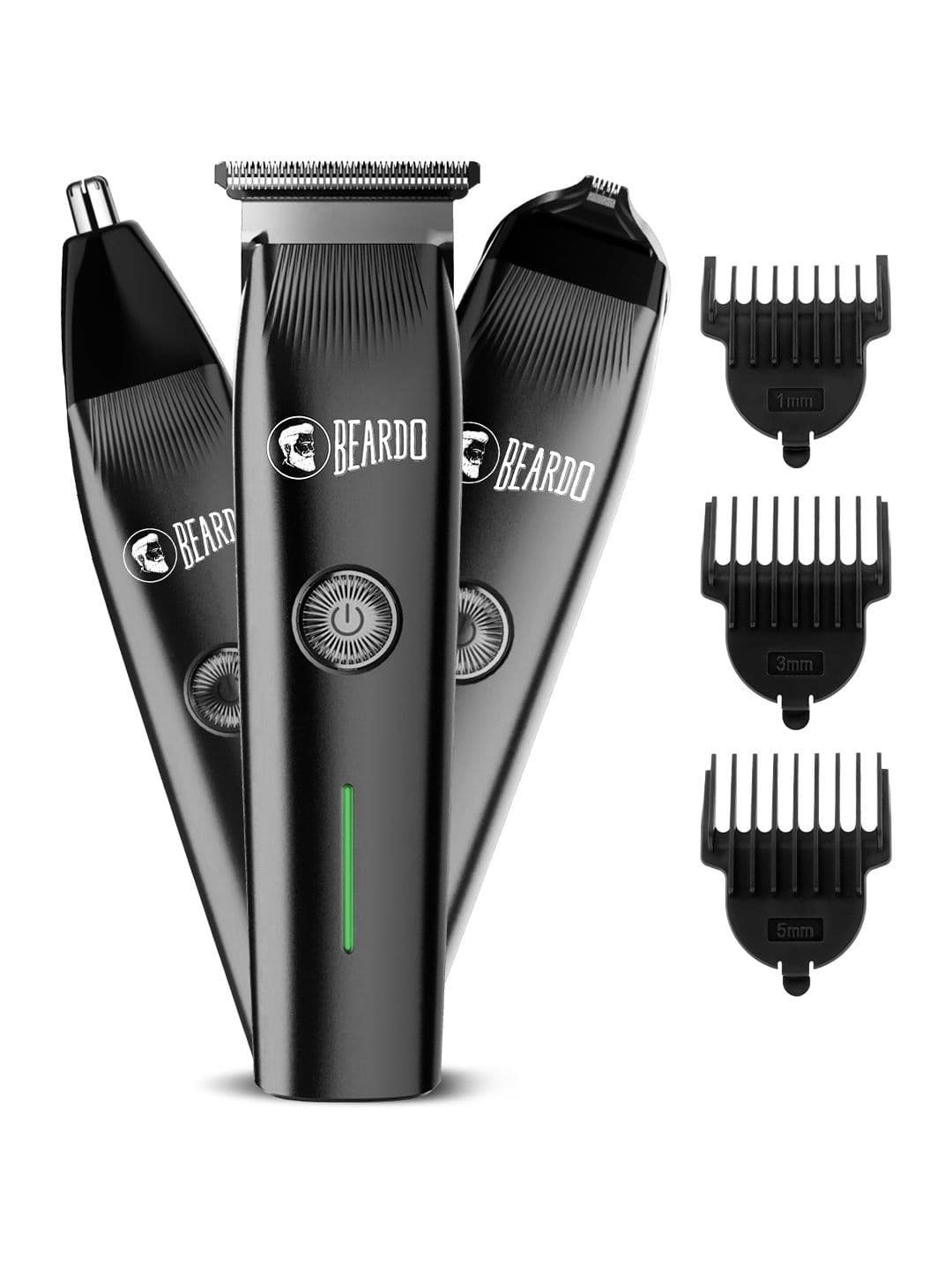 BEARDO Men ApeX Prime 3-In-1 Multi Grooming Kit 120 Min Run Time Trimmer - Black