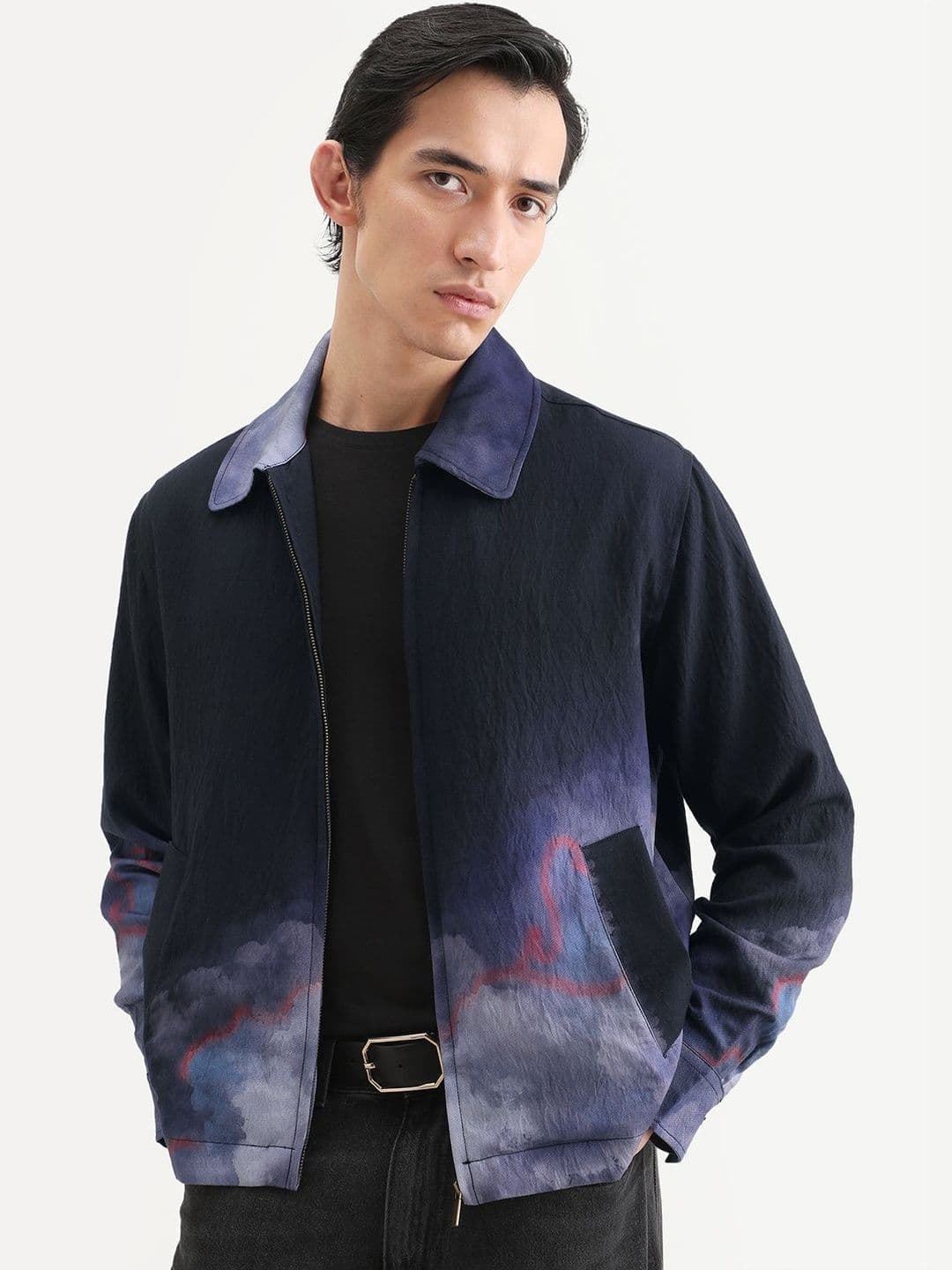 RARE RABBIT Men Printed Zipper Jacket - view 1