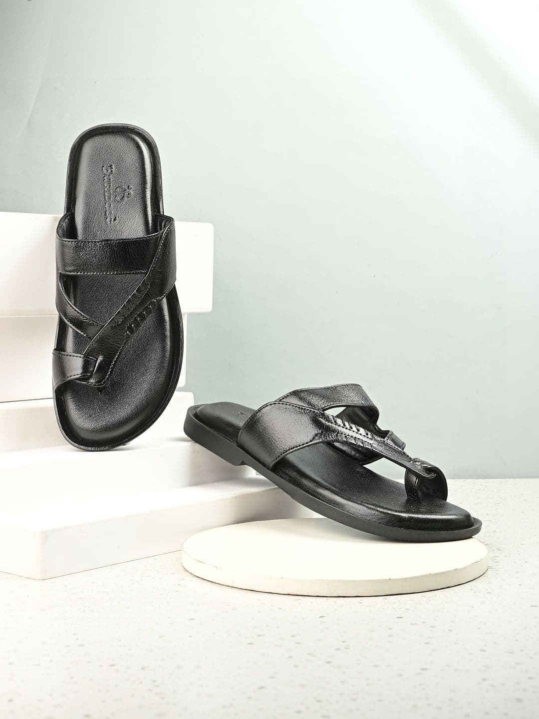 Burwood Men's Leather Slippers - view 1