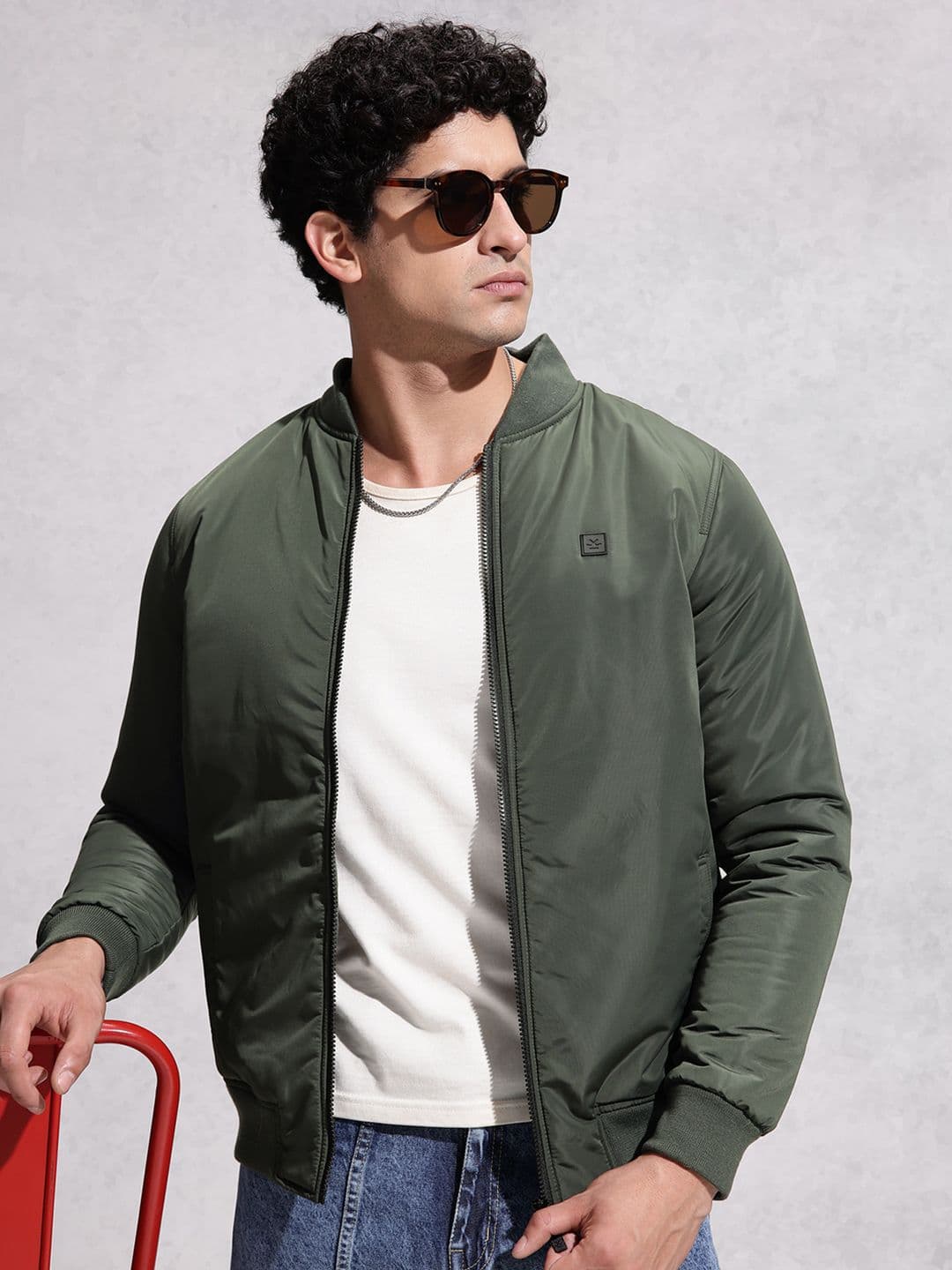 WROGN Mock Collar Padded Jacket - view 1