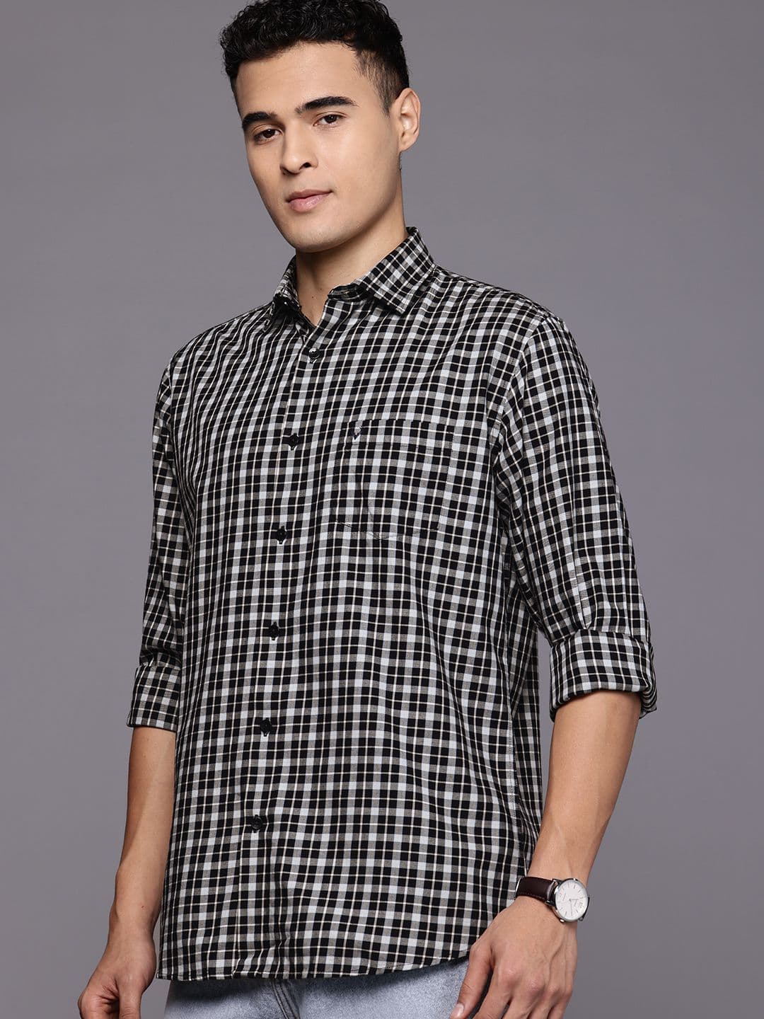 Allen Solly Checked Pure Cotton Casual Shirt - view 1