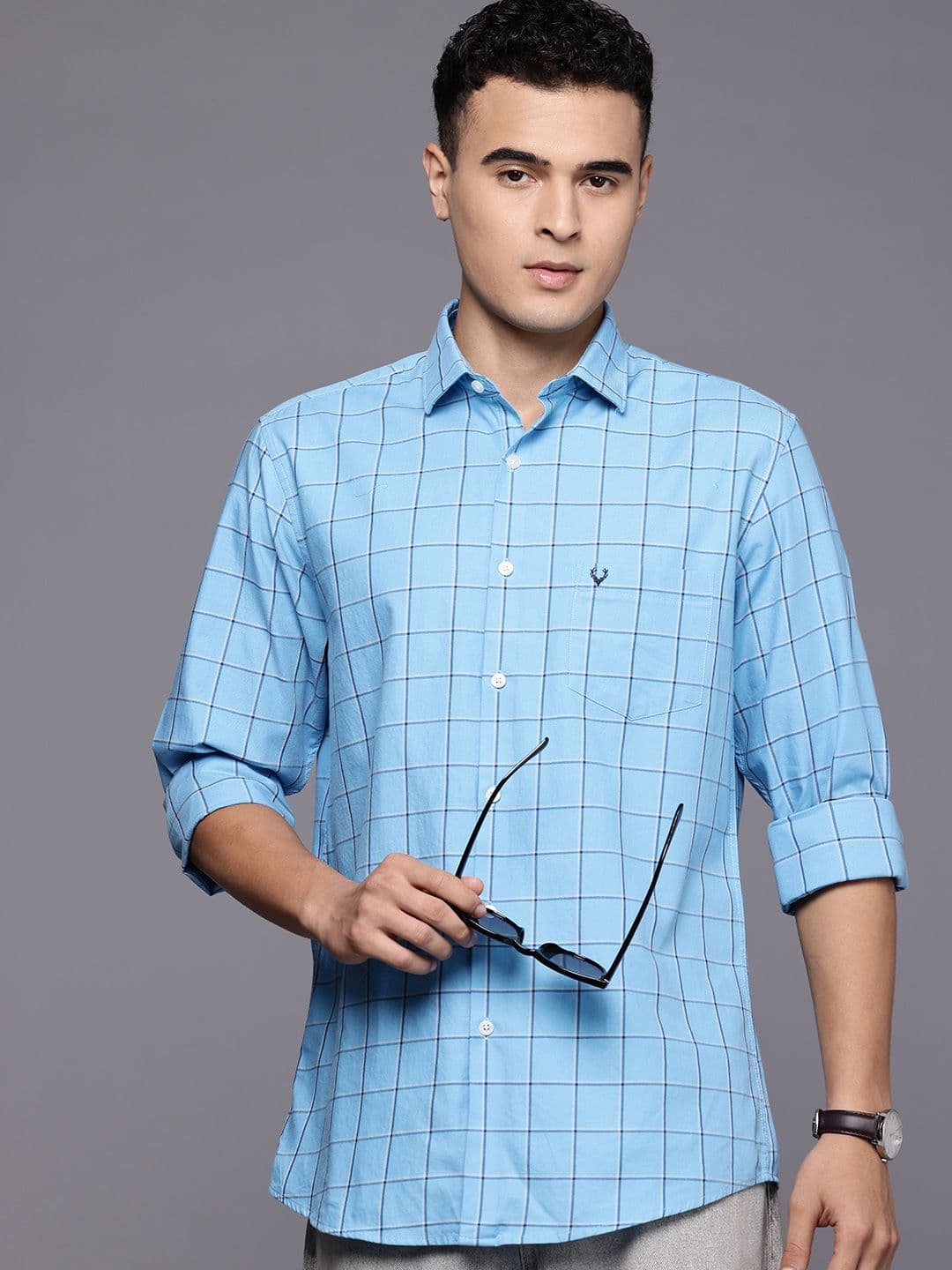 Allen Solly Checked Pure Cotton Casual Shirt - view 1