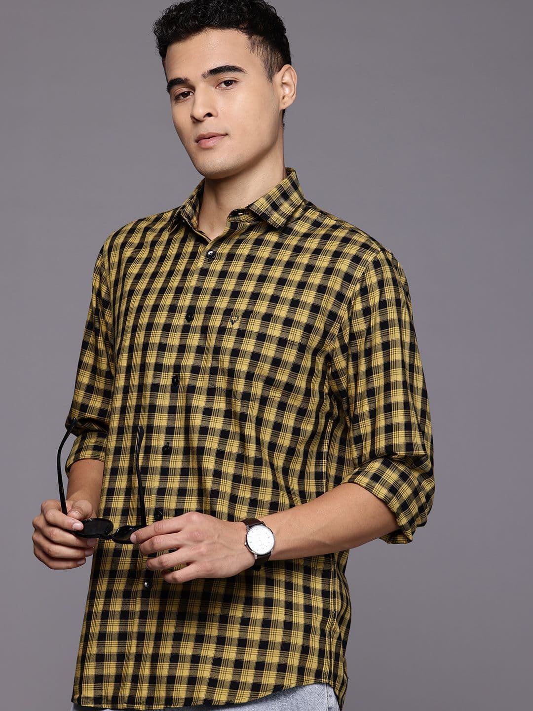 Allen Solly Checked Pure Cotton Casual Shirt - view 1