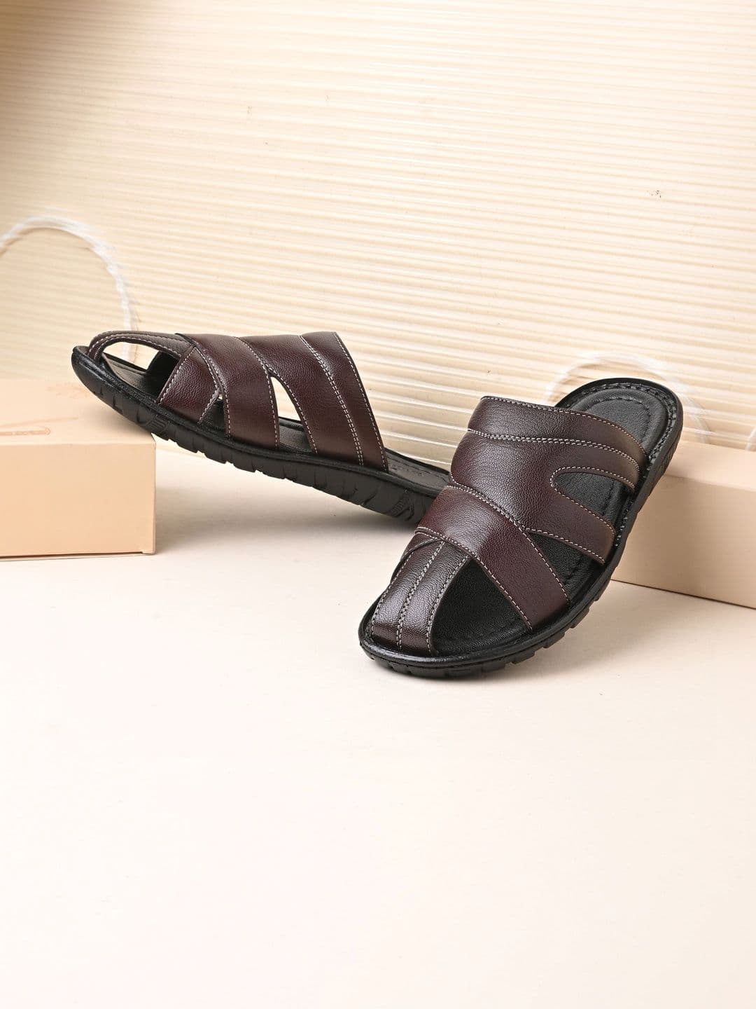 Burwood Men's Leather Slippers - view 1