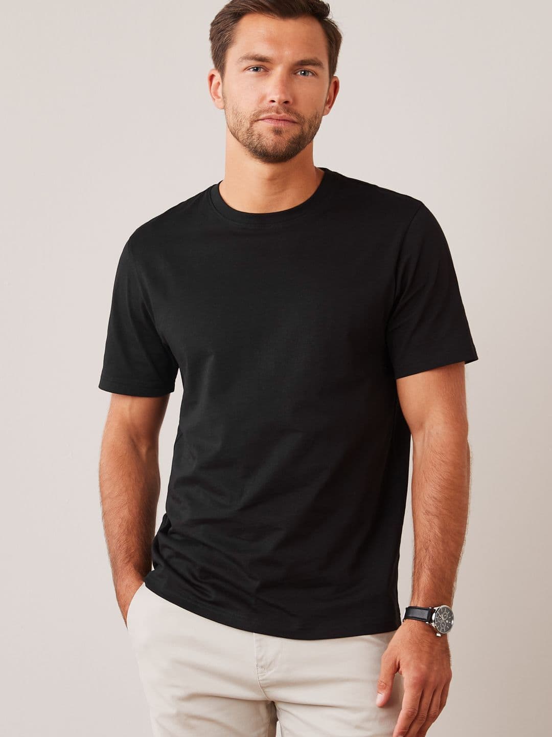 NEXT Pure Cotton Regular Fit T-shirt - view 1