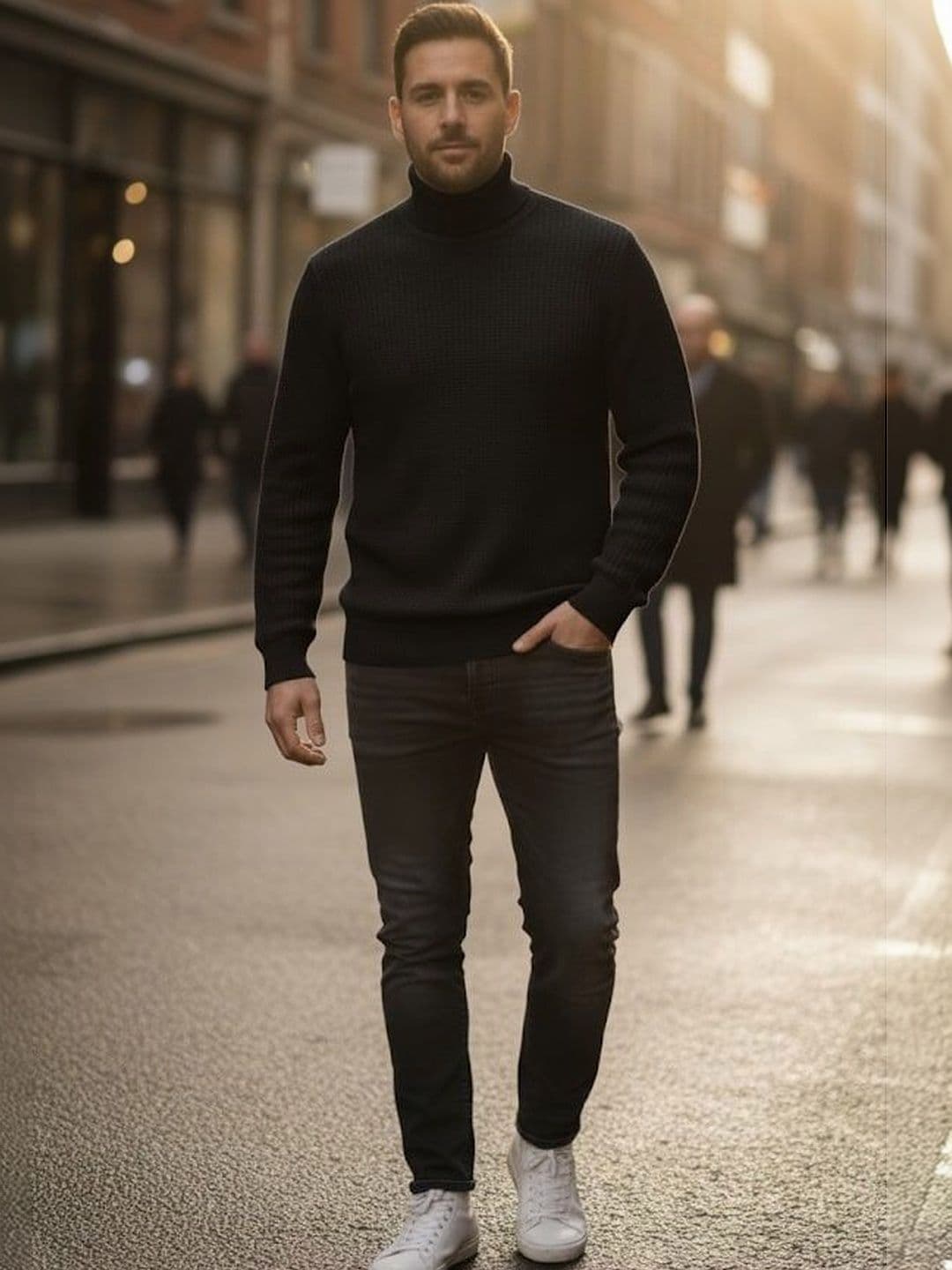 The Roadster Lifestyle Co Turtle Neck Pullover Sweaters - view 1