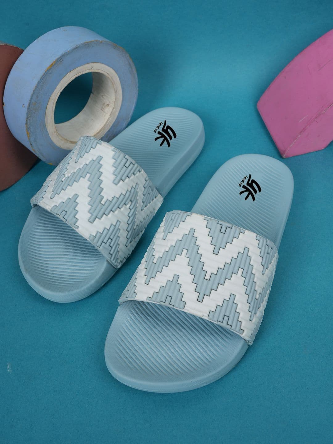 YK Unisex Kids Printed Rubber Sliders - view 1