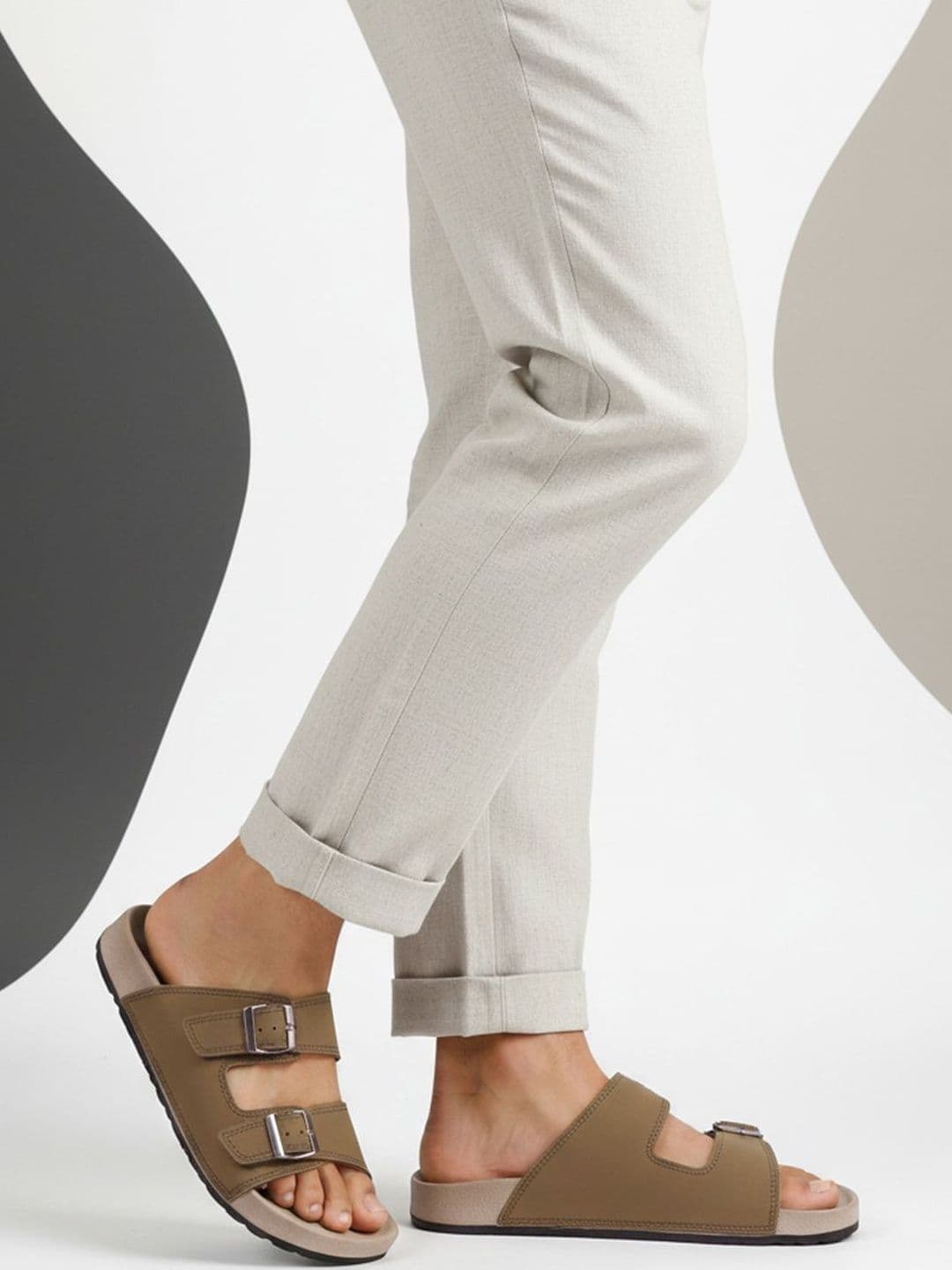 SUKUN Men Cushioned Footbed Sliders - view 1