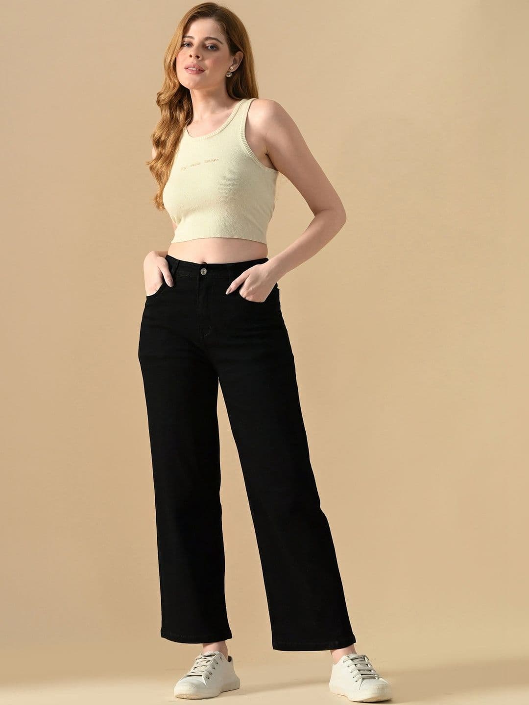 The Roadster Lifestyle Co Straight Fit High-Rise 5-Pocket Jeans - view 1