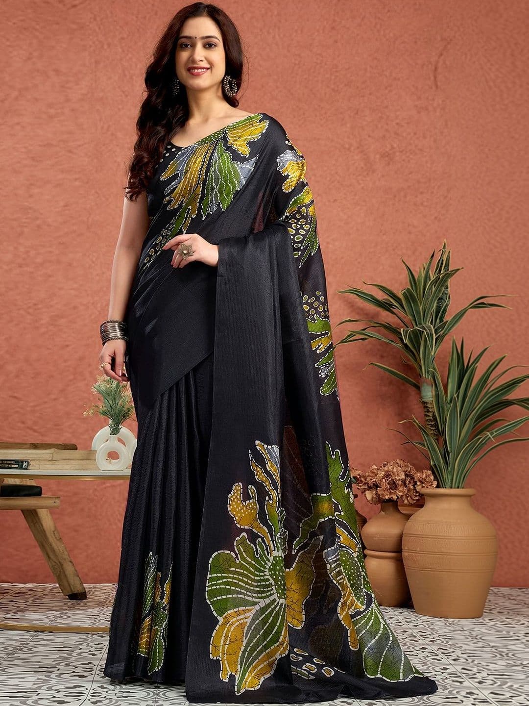 SANISA Floral Saree - view 1