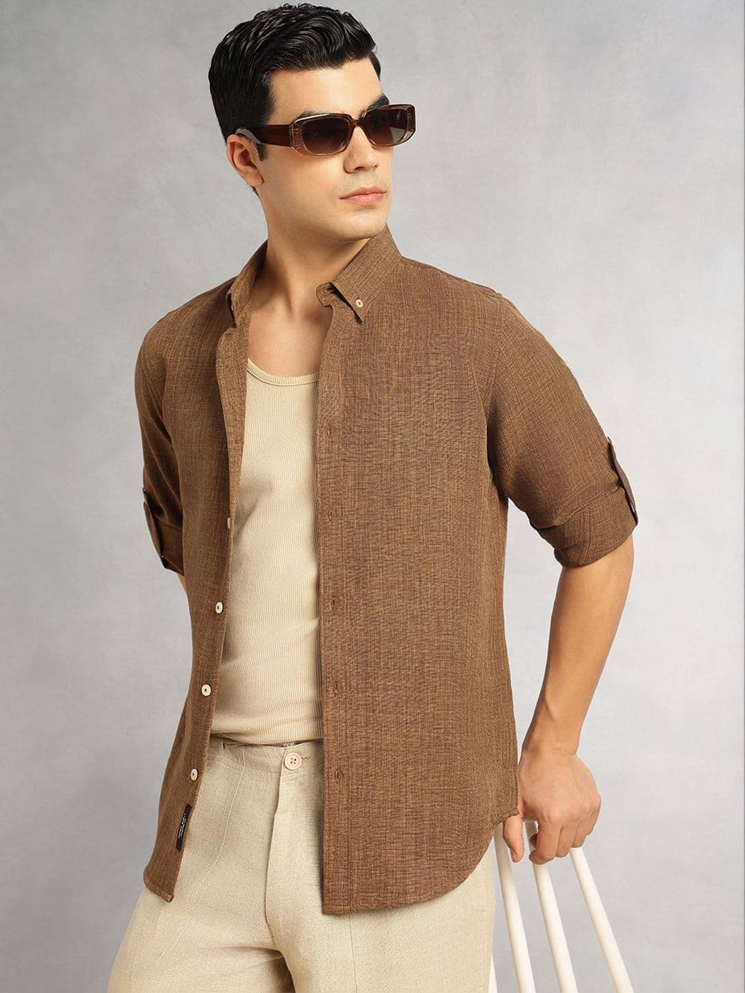 Thomas Scott Men Premium Textured Casual Shirt - view 1