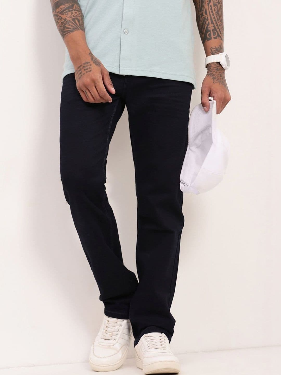 SHOWOFFFF Men Comfort Straight Fit Low-Rise Acid Wash Stretchable Jeans - view 1