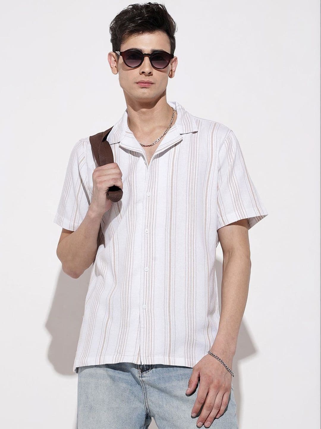 SHOWOFFFF Men Relaxed Striped Casual Shirt - view 1