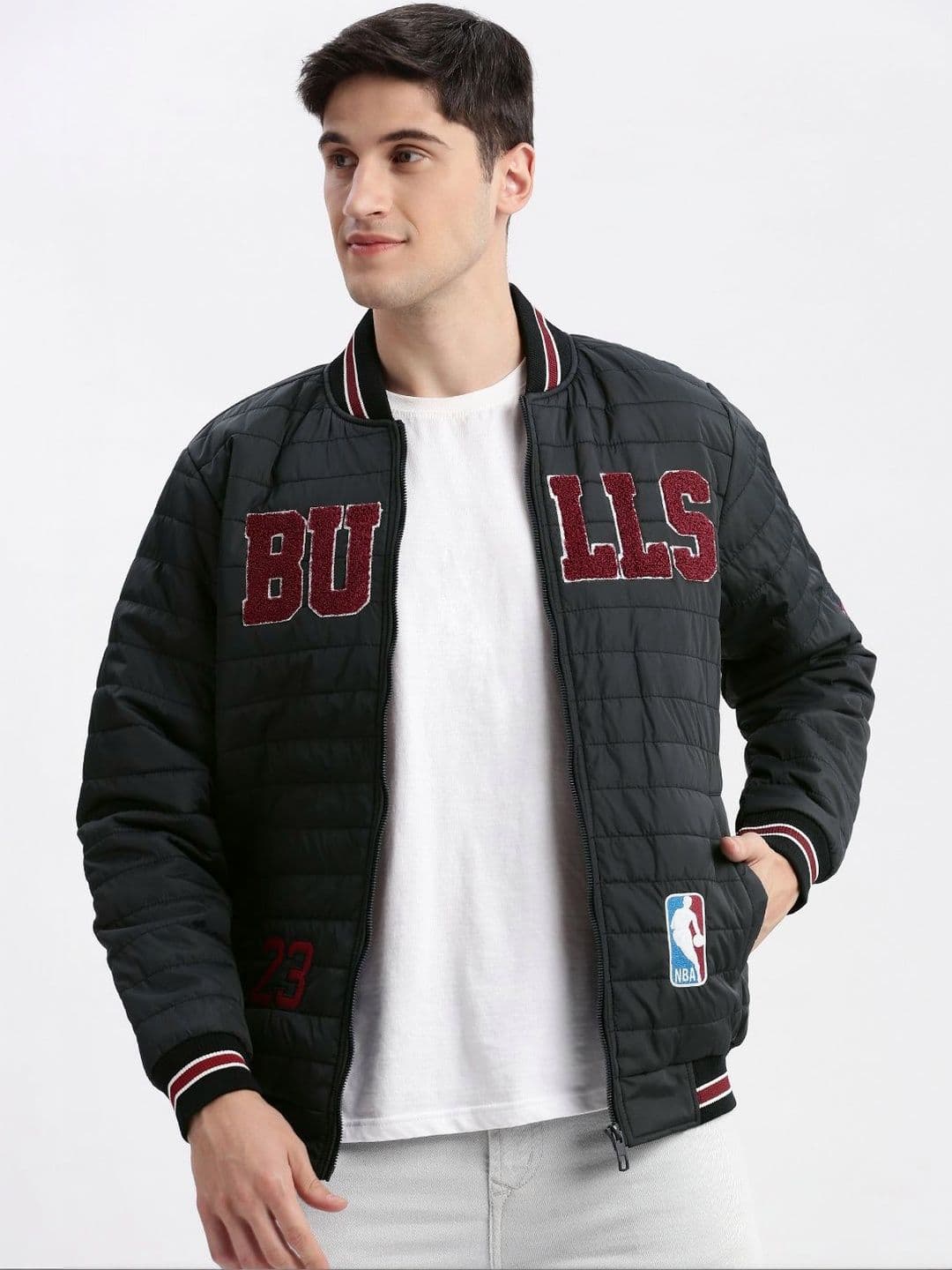 SHOWOFFFF Men Brand Logo Lightweight Padded Jacket Embroidered - view 1