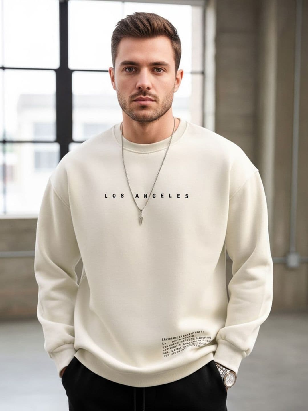 R.Code by The Roadster Life Co. Men Printed Sweatshirt - view 1