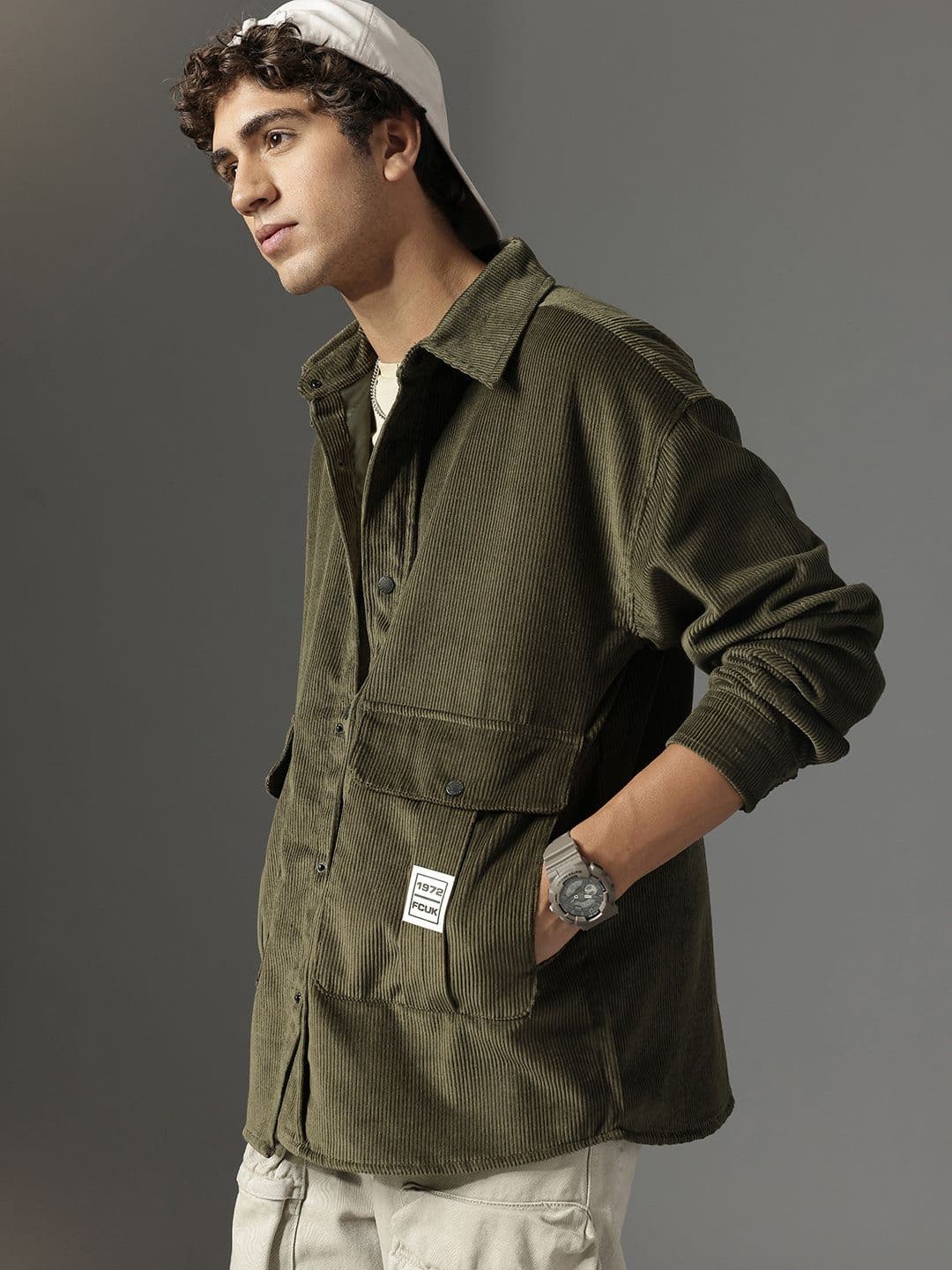 FCUK Corduroy Tailored Jacket - view 1