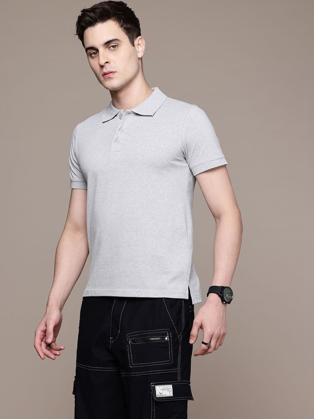 Moda Rapido Men Solid Polo Collar T-shirt - view 1