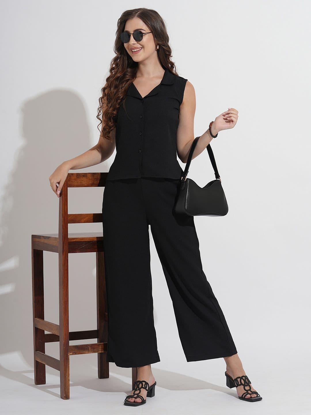Fashfun Shirt Collar Shirt With Trouser - view 1