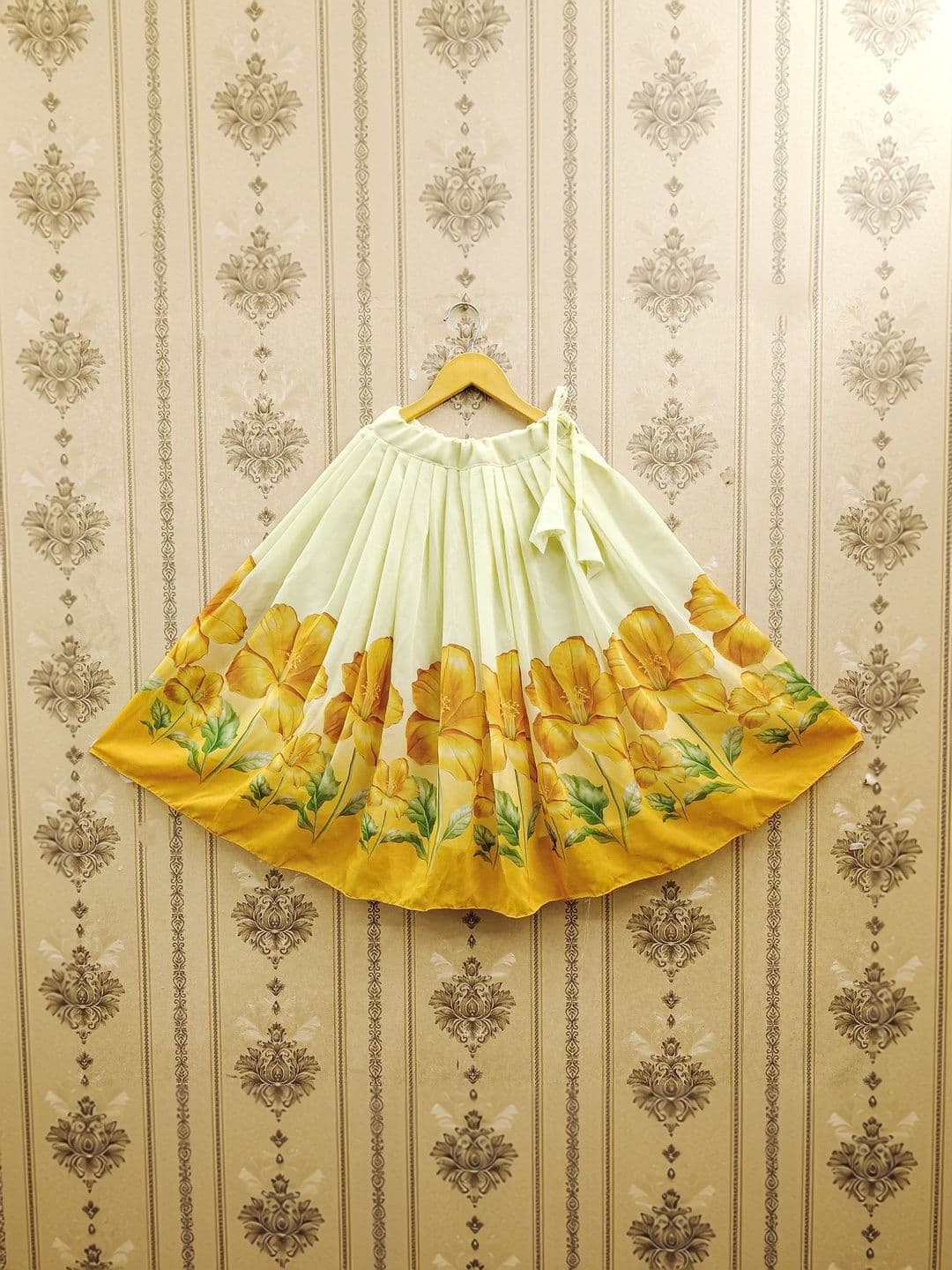 Sangria Girls Floral Printed V-Neck Flared Lehenga Choli - view 1
