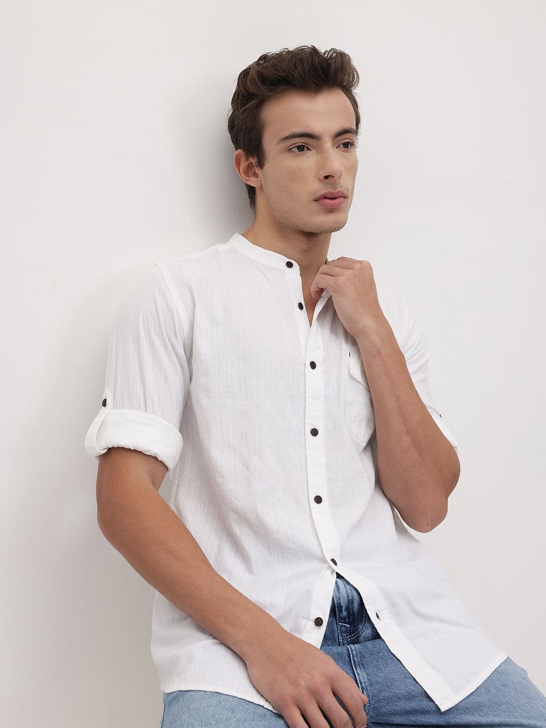 The Roadster Life Co. Pure Cotton Classic Striped Casual Shirt - view 1