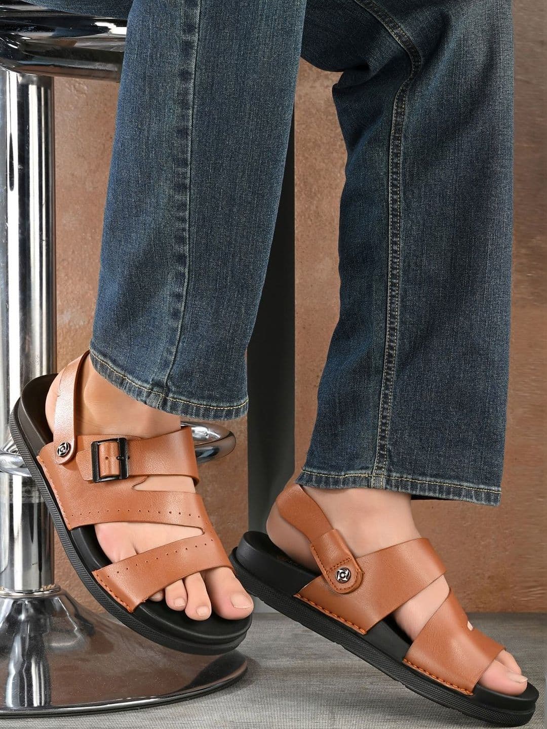 The Roadster Lifestyle Co Men Buckle Comfort Sandals - view 1