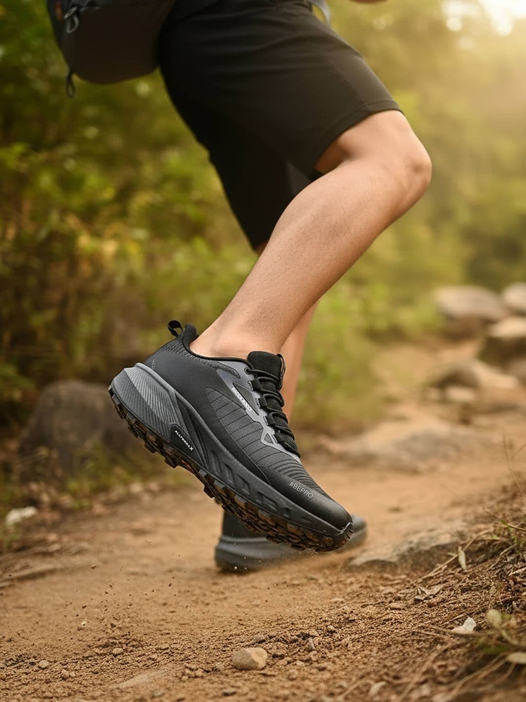 Bacca Bucci TrekZON Men Black Outdoor Trekking & Trail Running Shoes - view 1