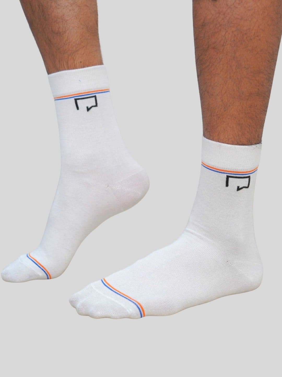 ROAR FOR GOOD Unisex Striped Calf Length Socks - view 1