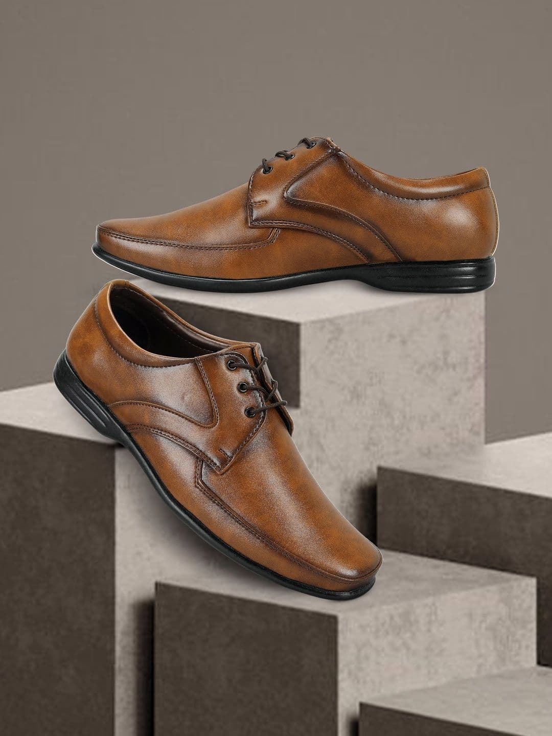 Paragon Men Round Toe Lace-Ups Derbys Formal Shoes - view 1