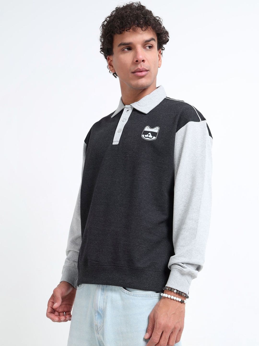 glitchez Men Colourblocked Sweatshirt - view 1