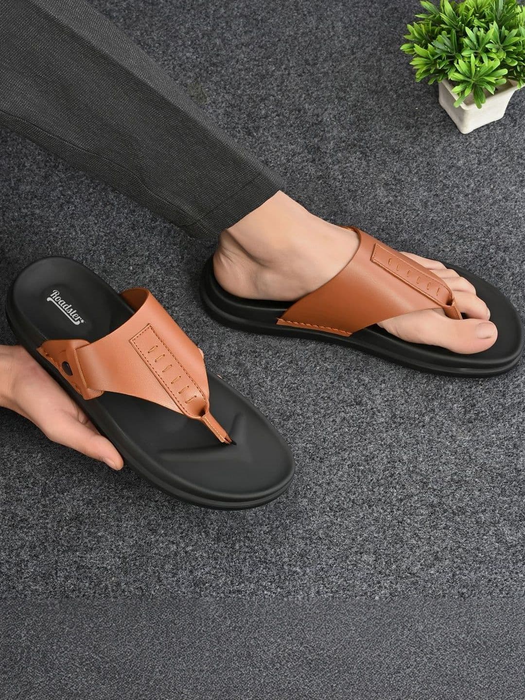 The Roadster Lifestyle Co Men Slip-On Comfort Sandals - view 1