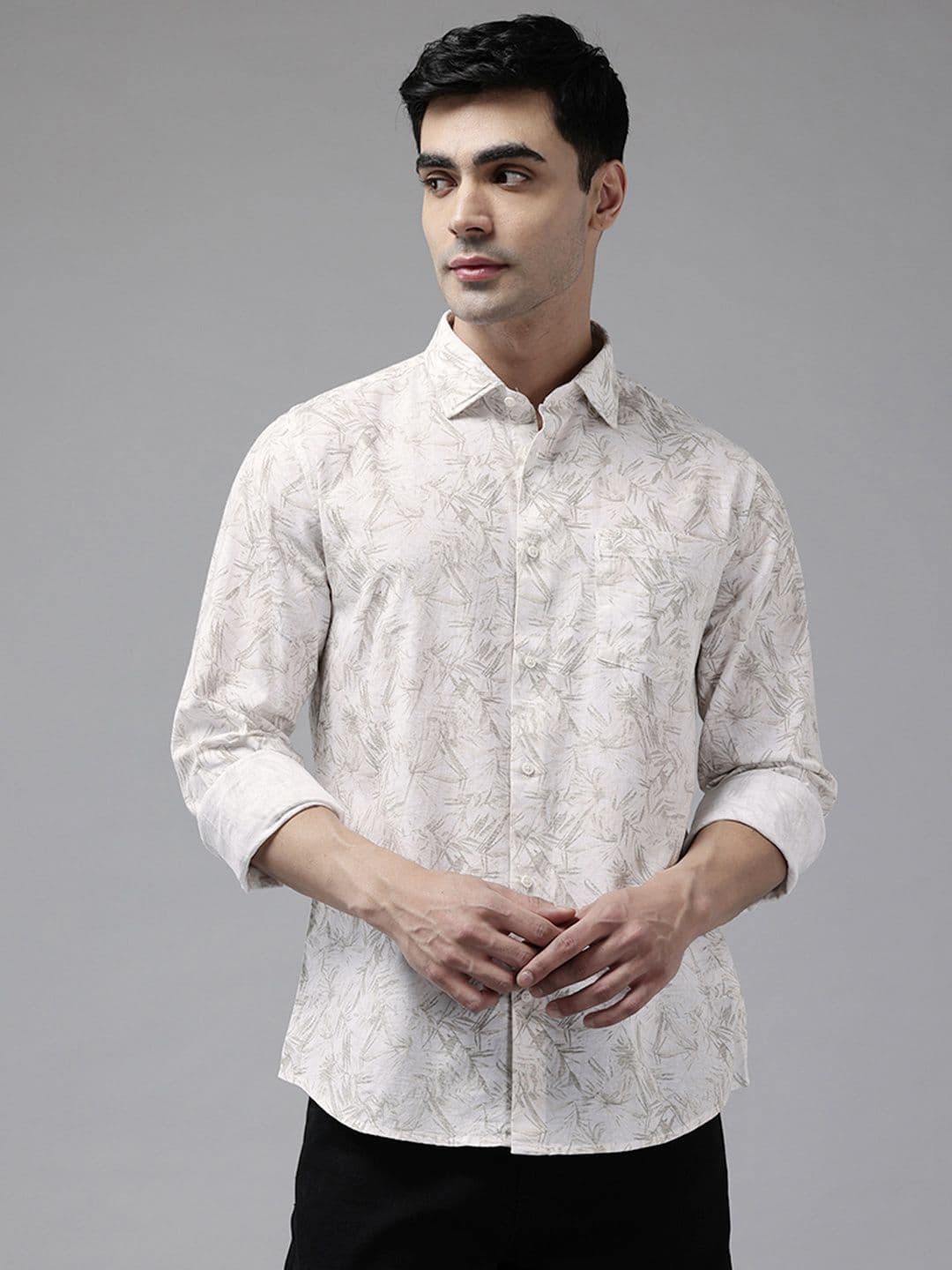 Blackberrys Slim Fit Floral Print Casual Shirt - view 1