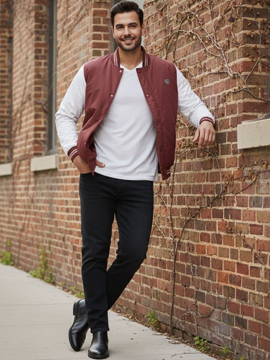 The Roadster Lifestyle Co Color-Blocked High-Neck Quilted Jacket - view 1