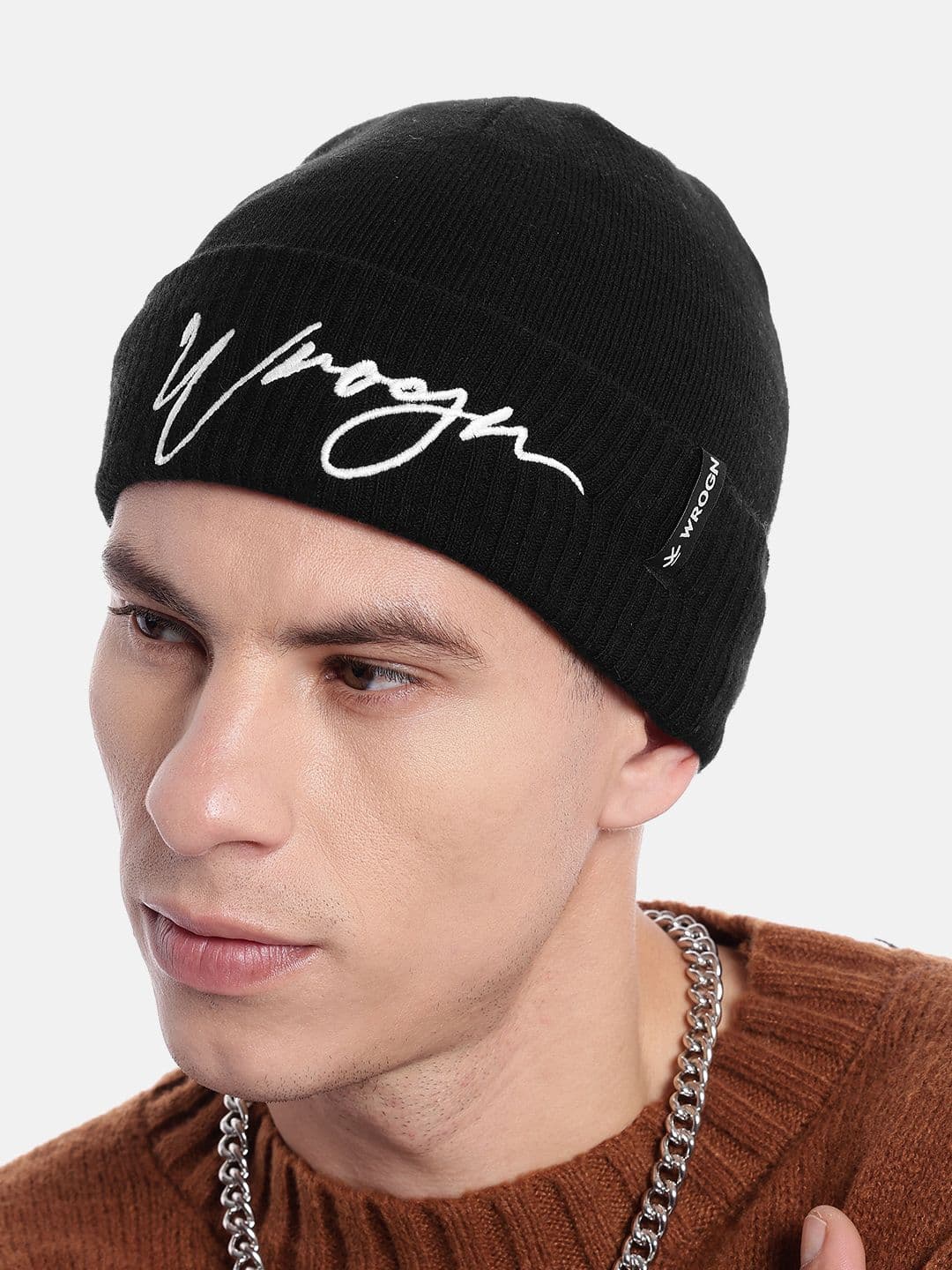 WROGN Unisex Embroidered Acrylic Beanie - view 1