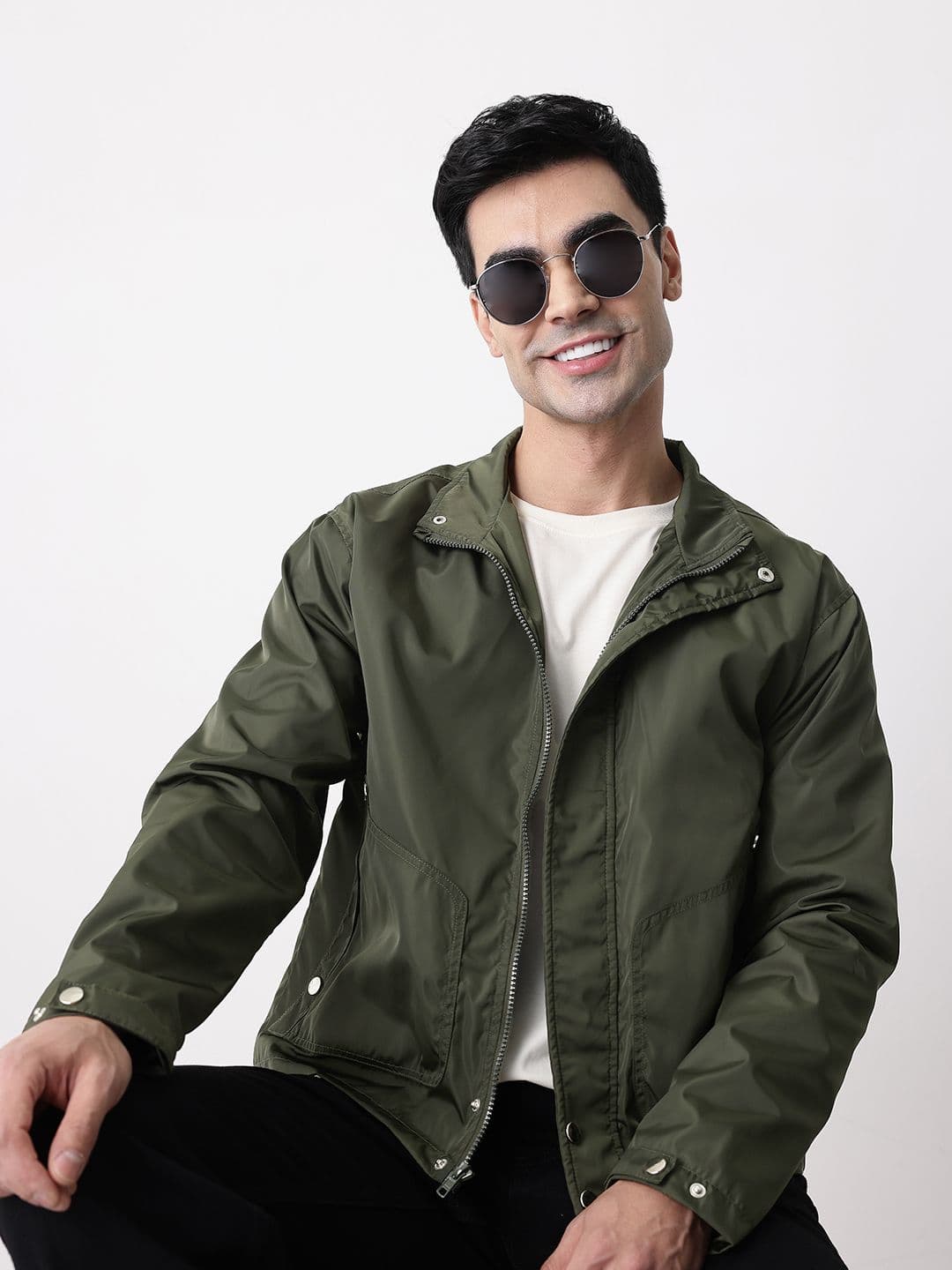 Mast & Harbour Mock Collar Tailored Jacket - view 1